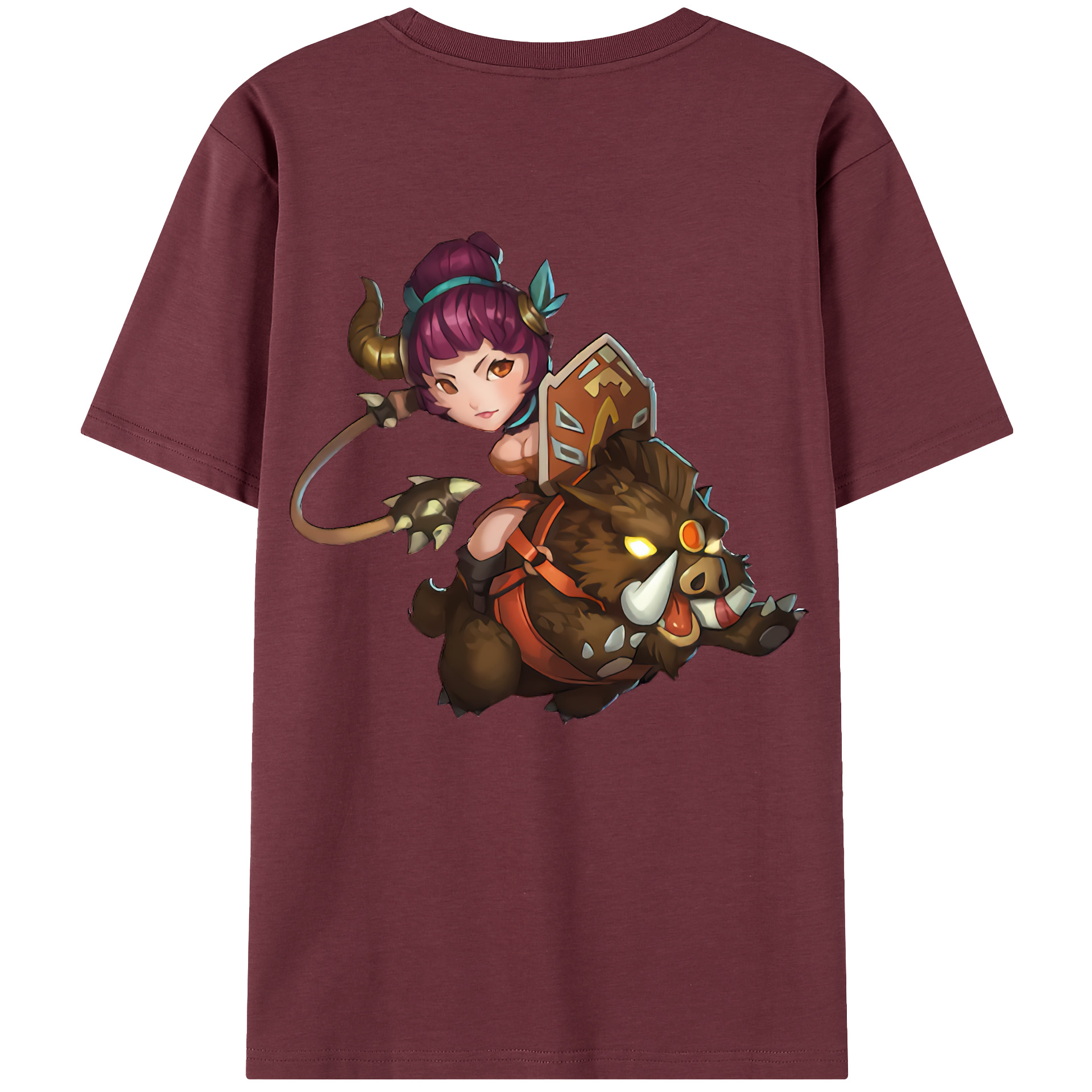 リーグ・オブ・レジェンド League of Legends LOL 綿100％半袖Tシャツ（背面プリント）